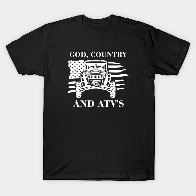 God Country ATV's T-Shirt by VikingHeart Designs
